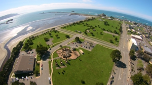 picture of overhead view of Beachfront Park. Picture links to Beachfront Park Page